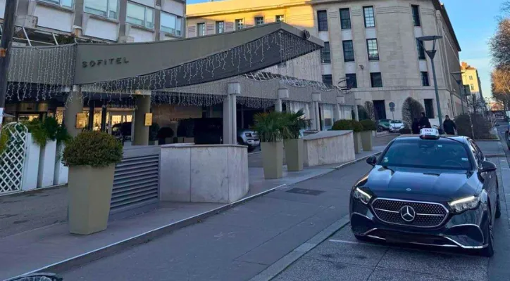 chauffeur taxi transport vers hotel a lyon et sa region